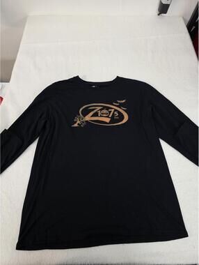 Gildan Performance Black Long Sleeve Graphic Tee Size L